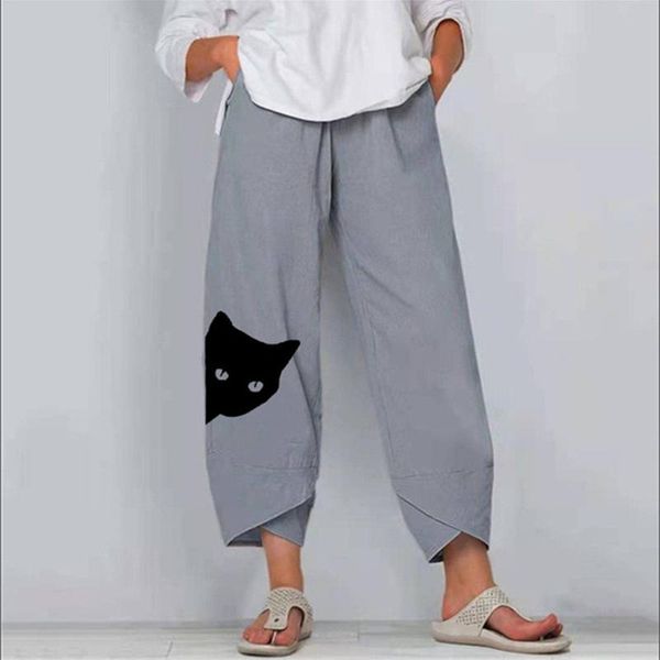 women's pants & capris summer trousers women elastic waist floral printed casual wide leg harem loose pantalon plus size streetwear, Black;white
women's pants & capris summer trousers women elastic waist floral printed casual wide leg harem loose pantalon plus size streetwear, Black;white