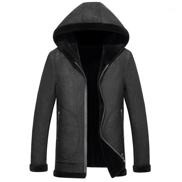 2018 new genuine natural sheepskin men coats warm wool motorcycle snow jacket1, Black
2018 new genuine natural sheepskin men coats warm wool motorcycle snow jacket1, Black