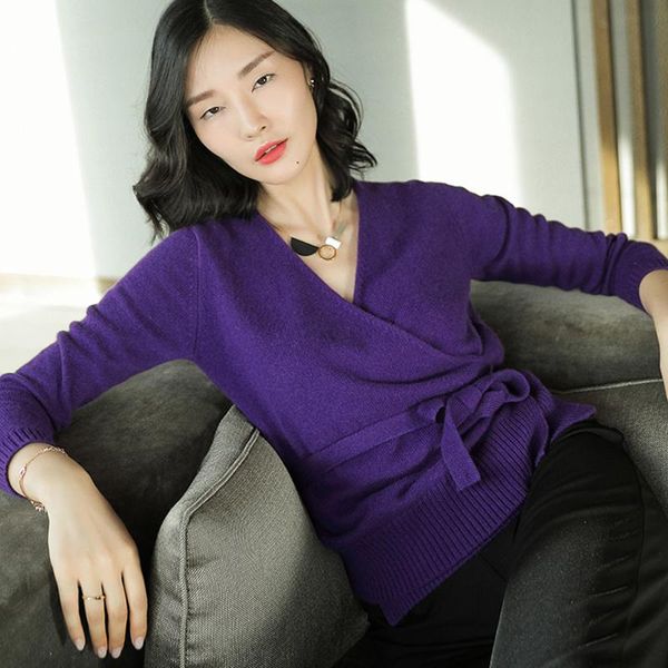 women's sweaters 100% cashmere sweater women cardigans v neck long sleeves sashes 3 colors ladies simple design casual knitwear 2021 fa, White;black
women's sweaters 100% cashmere sweater women cardigans v neck long sleeves sashes 3 colors ladies simple design casual knitwear 2021 fa, White;black