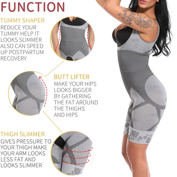 bodysuit shapewear full body shaper waist trainer abdomen shapers tummy control women slimming sheath seamless corset slim, Black
bodysuit shapewear full body shaper waist trainer abdomen shapers tummy control women slimming sheath seamless corset slim, Black