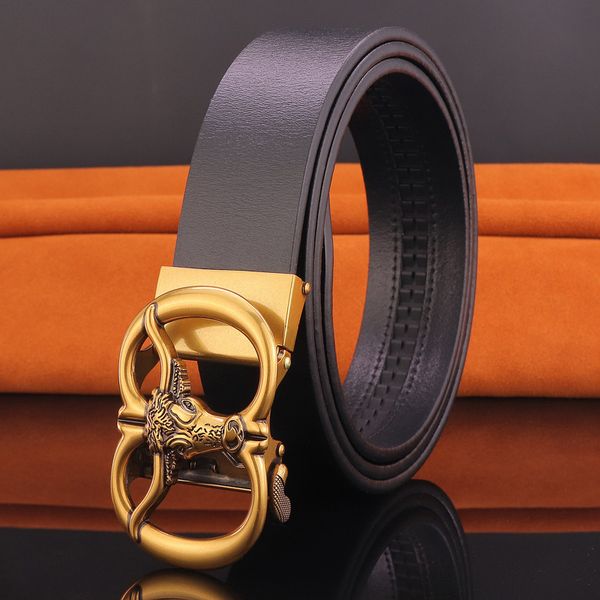 new koe head belt learn automatic gp jeans men casual mode riem digner omen s26, Black;brown
new koe head belt learn automatic gp jeans men casual mode riem digner omen s26, Black;brown