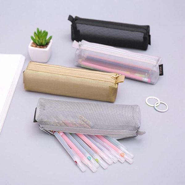 pencil bags simple transparent mesh case creative big box cute bag for kids gift school supplies
pencil bags simple transparent mesh case creative big box cute bag for kids gift school supplies