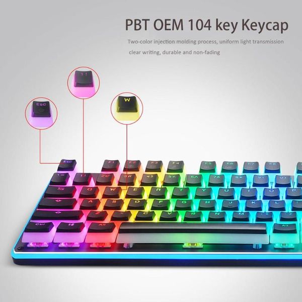 keyboards 104 key pudding keycaps oem pbt double color backlight universal column for ikbc cherry mx annie mechanical keyboard
keyboards 104 key pudding keycaps oem pbt double color backlight universal column for ikbc cherry mx annie mechanical keyboard