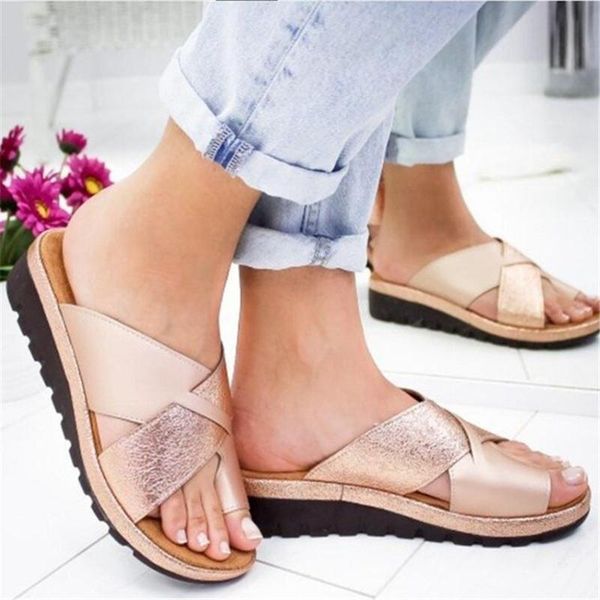 sandals women artificial pu shoes slippers orthopedic bunion corrector comfy platform wedge ladies casual big toe correction sandal, Black
sandals women artificial pu shoes slippers orthopedic bunion corrector comfy platform wedge ladies casual big toe correction sandal, Black