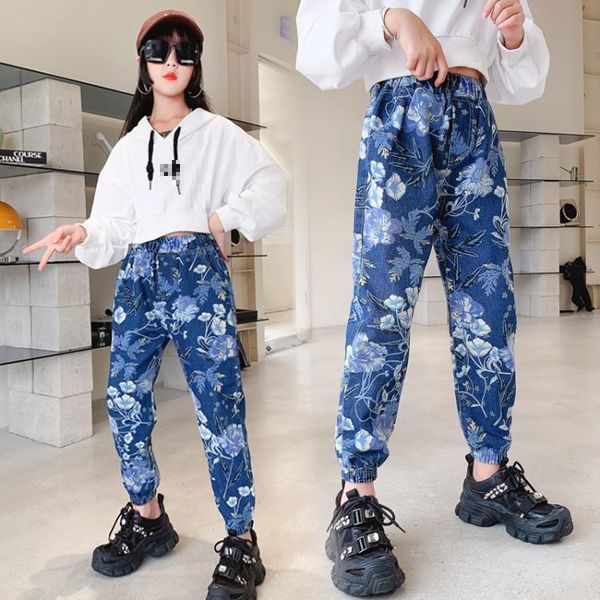 jeans spring autumn girls pants fashion style kids blue floral print trousers children denim harem 5 7 9 11 13 14 y
jeans spring autumn girls pants fashion style kids blue floral print trousers children denim harem 5 7 9 11 13 14 y