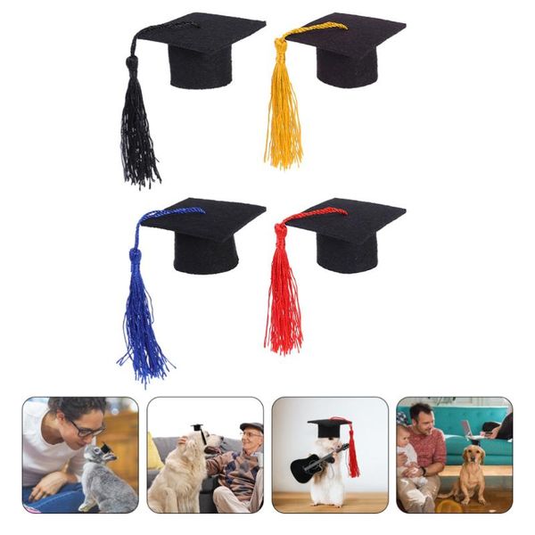 dog apparel 4pcs small pets decorative hat mini graduation doctoral doll accessories
dog apparel 4pcs small pets decorative hat mini graduation doctoral doll accessories