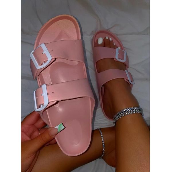 slippers comfortable beach solid color open toe outdoor women's shoes fashion summer sandals plus size, Black
slippers comfortable beach solid color open toe outdoor women's shoes fashion summer sandals plus size, Black