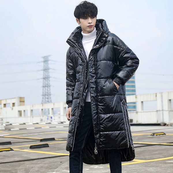 2020 new men's bright face down cotton padded jacket korean youth men's medium length cotton padded jacket, Black
2020 new men's bright face down cotton padded jacket korean youth men's medium length cotton padded jacket, Black