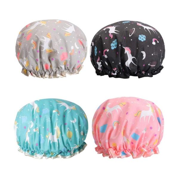 shower caps 4pcs lovely thick women colorful double layer bath hair cover adults waterproof bathroom hats
shower caps 4pcs lovely thick women colorful double layer bath hair cover adults waterproof bathroom hats