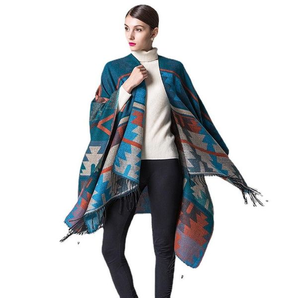 scarves luxury cloak scarf cashmere knitted tassels autumn winter pashmina shawls wraps bufanda invierno chalechal xarope capa, Blue;gray
scarves luxury cloak scarf cashmere knitted tassels autumn winter pashmina shawls wraps bufanda invierno chalechal xarope capa, Blue;gray