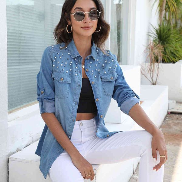 women's jackets long sleeve retro denim coat light blue lapel single breasted double pocket women casual mid length fashion wild 2btt, Black;brown
women's jackets long sleeve retro denim coat light blue lapel single breasted double pocket women casual mid length fashion wild 2btt, Black;brown