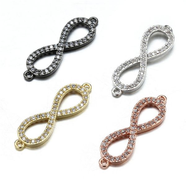 diy bracelet necklace making double hook infinity charm micro insert copper pendant wholesale, Bronze;silver
diy bracelet necklace making double hook infinity charm micro insert copper pendant wholesale, Bronze;silver