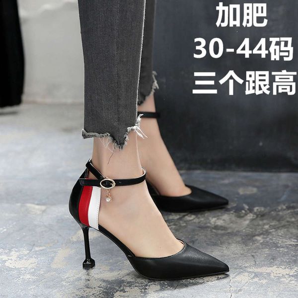 high heels women's stiletto small size 31 32 33 flat button cat heel sandals single sho large 41-43, Black
high heels women's stiletto small size 31 32 33 flat button cat heel sandals single sho large 41-43, Black