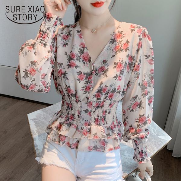 2021 casual print v neck women shirt autumn lantern long sleeve floral chiffon women blouse pullover blusas mujer 10585 210225, White
2021 casual print v neck women shirt autumn lantern long sleeve floral chiffon women blouse pullover blusas mujer 10585 210225, White
