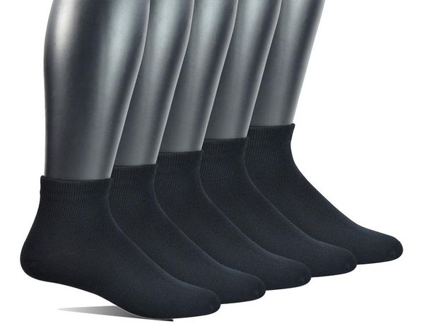 men's socks men 5 pairs bamboo non-binding flat-knit ankle diabetic/dress with seamless toe(big and tall available), Black
men's socks men 5 pairs bamboo non-binding flat-knit ankle diabetic/dress with seamless toe(big and tall available), Black
