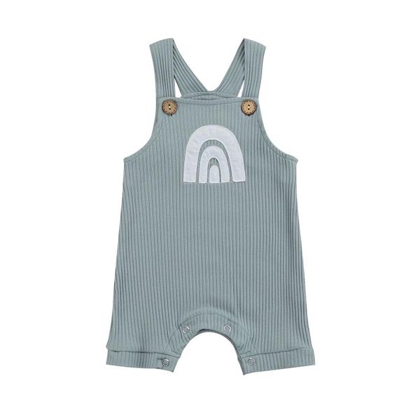 jumpsuits baby summer rompers, rainbow print ribbed square neck sleeveless for toddler girls, boys, 0-18 months, Blue
jumpsuits baby summer rompers, rainbow print ribbed square neck sleeveless for toddler girls, boys, 0-18 months, Blue