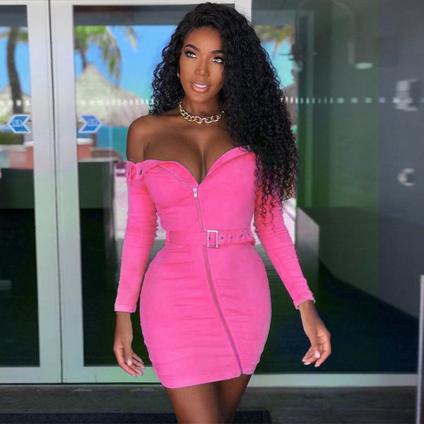2021 new women's summer white slim long sleeve off shoulder zipper wrap fashion bodycon evening party es female ceih, Black;gray
2021 new women's summer white slim long sleeve off shoulder zipper wrap fashion bodycon evening party es female ceih, Black;gray