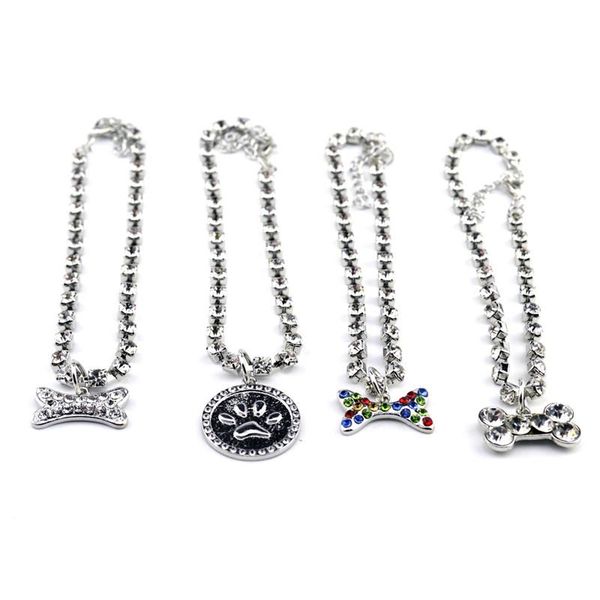 dog accessories collar fashion crystal diamond bone diamond pendant pet collar cat dog jewelry necklace collier chien strass hot
dog accessories collar fashion crystal diamond bone diamond pendant pet collar cat dog jewelry necklace collier chien strass hot