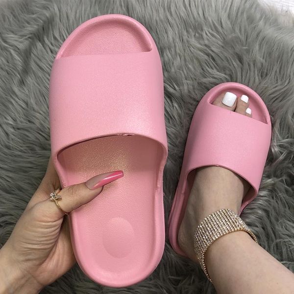 slippers ins solid comfortable thick sole slides women men bathroom footwear anti-slip summer open round toe, Black
slippers ins solid comfortable thick sole slides women men bathroom footwear anti-slip summer open round toe, Black