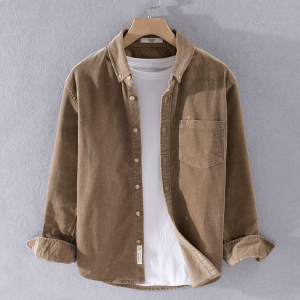 2021 japanese retro corduroy long-sleeved occasional men simple cotton shirts for comfortable fashion men's shirt autumn y2qd, Black
2021 japanese retro corduroy long-sleeved occasional men simple cotton shirts for comfortable fashion men's shirt autumn y2qd, Black