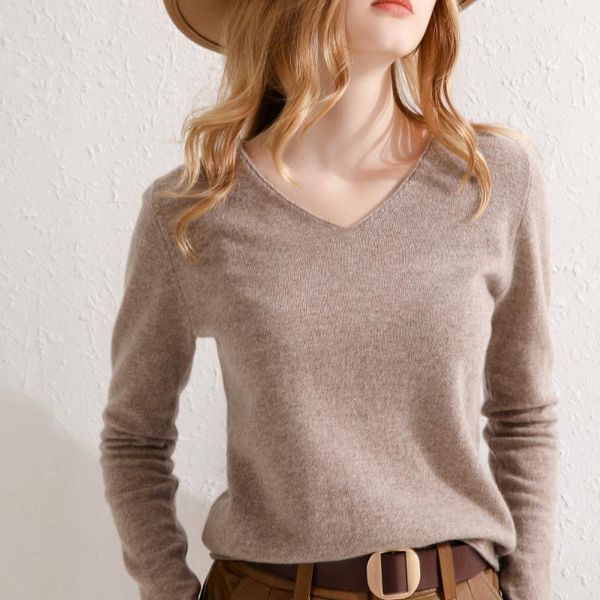 women's sweaters ladies 100% wool knit pullover v-neck loose casual long sleeve sweater solid color stretch base basic, White;black
women's sweaters ladies 100% wool knit pullover v-neck loose casual long sleeve sweater solid color stretch base basic, White;black