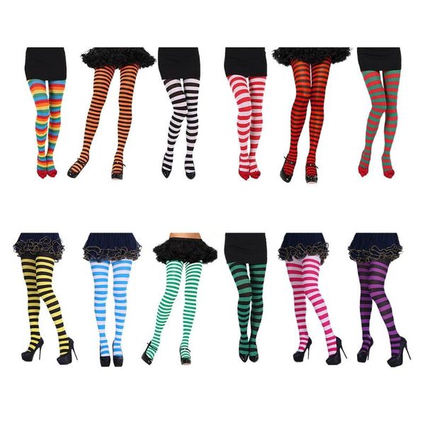 socks & hosiery women multicolor striped tights stockings christmas halloween cosplay pantyhose, Black;white
socks & hosiery women multicolor striped tights stockings christmas halloween cosplay pantyhose, Black;white