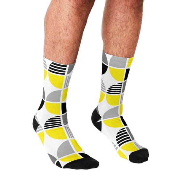men's socks funny men's yellow gray geometric printed hip hop men happy cute boys street style crazy novelty for, Black
men's socks funny men's yellow gray geometric printed hip hop men happy cute boys street style crazy novelty for, Black