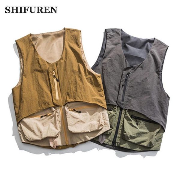 men's vests shifuren jackets 2021 summer sleeveless advertising fishing breathable pographer shooting waistcoat hombre, Black;white
men's vests shifuren jackets 2021 summer sleeveless advertising fishing breathable pographer shooting waistcoat hombre, Black;white