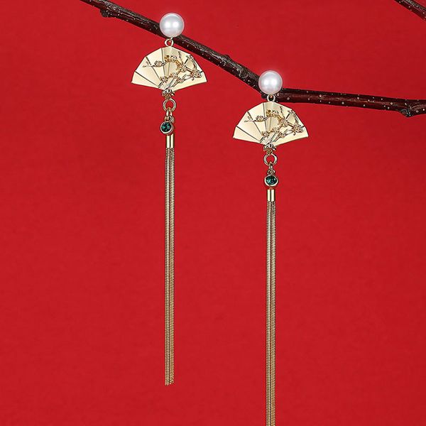 s925 silver needle national style fan-shaped earrings female minority temperament long tassel show face thin
s925 silver needle national style fan-shaped earrings female minority temperament long tassel show face thin