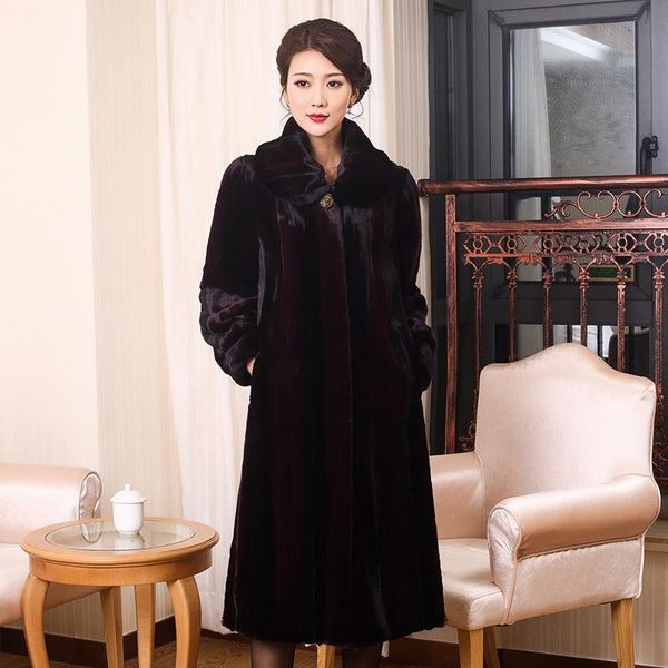 women's fur & faux 2021 koti feeling the china lady fashion mother sable hair coat in long mink, Black
women's fur & faux 2021 koti feeling the china lady fashion mother sable hair coat in long mink, Black