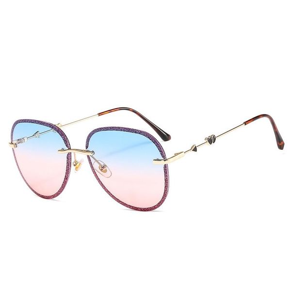 sunglasses fashion classic rimless rhinestone for women brand design outdoor driving oversized round gradient sun glasses mirror, White;black
sunglasses fashion classic rimless rhinestone for women brand design outdoor driving oversized round gradient sun glasses mirror, White;black