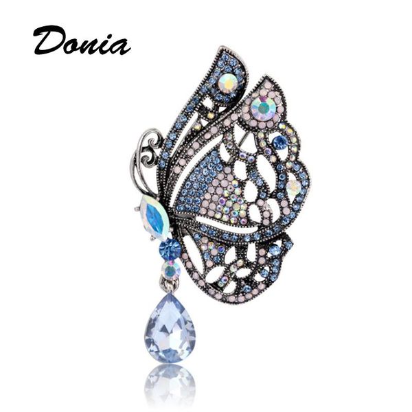 pins, brooches donia jewelry fashion delicate butterfly brooch patina rhinestone creative ladies coat scarf pin, Gray
pins, brooches donia jewelry fashion delicate butterfly brooch patina rhinestone creative ladies coat scarf pin, Gray
