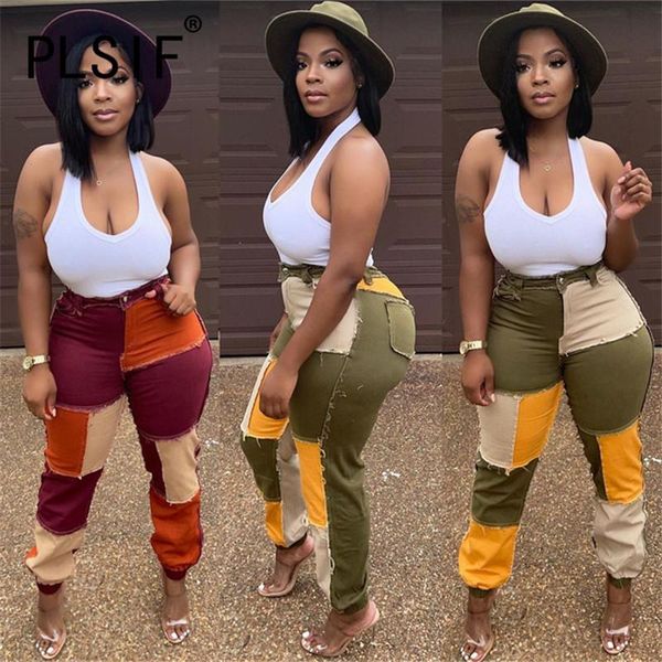 women's pants & capris women patchwork long pant high street slim trousers party club femme, Black;white
women's pants & capris women patchwork long pant high street slim trousers party club femme, Black;white