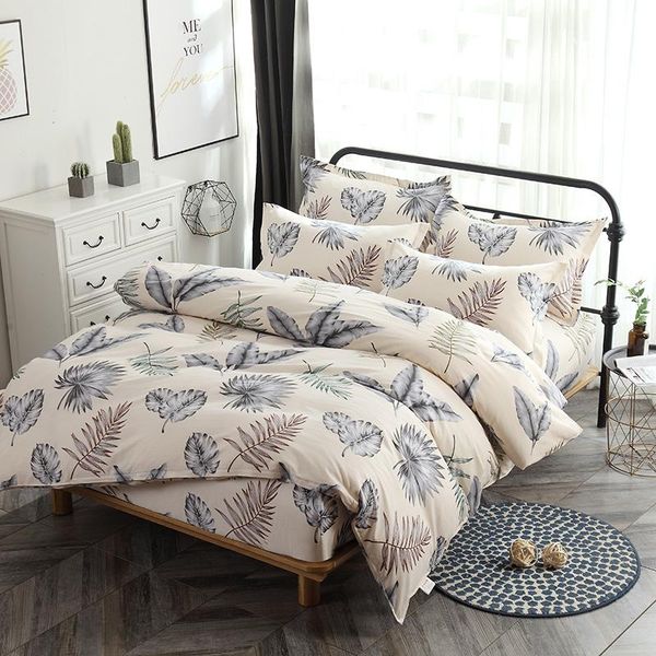 leaves duvet cover sets elastic bed sheet pillowcase 100% cotton fashion bedlinen twin full king size simple bedding set
leaves duvet cover sets elastic bed sheet pillowcase 100% cotton fashion bedlinen twin full king size simple bedding set