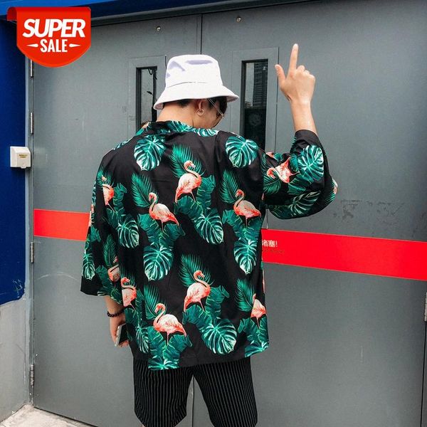 single flamingo wei yi shirt japanese and style robes couple thin coat #ue5f, White;black
single flamingo wei yi shirt japanese and style robes couple thin coat #ue5f, White;black