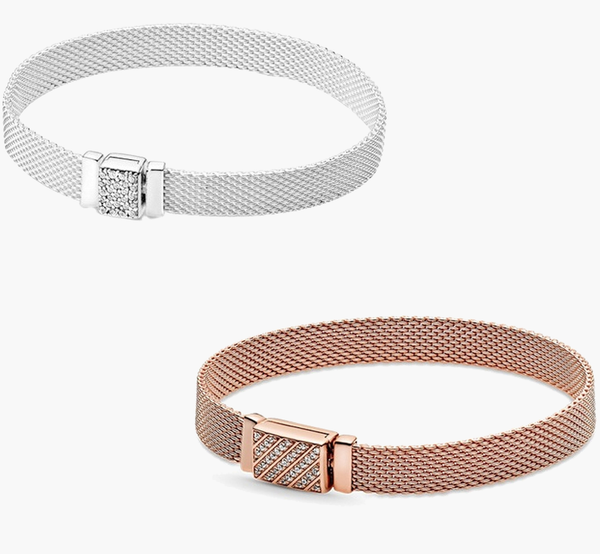 100% 925 sterling silver mesh bracelets for women diy jewelry fit pandora charms new full diamond shining bracelet perfect mom dangle lady g, White
100% 925 sterling silver mesh bracelets for women diy jewelry fit pandora charms new full diamond shining bracelet perfect mom dangle lady g, White