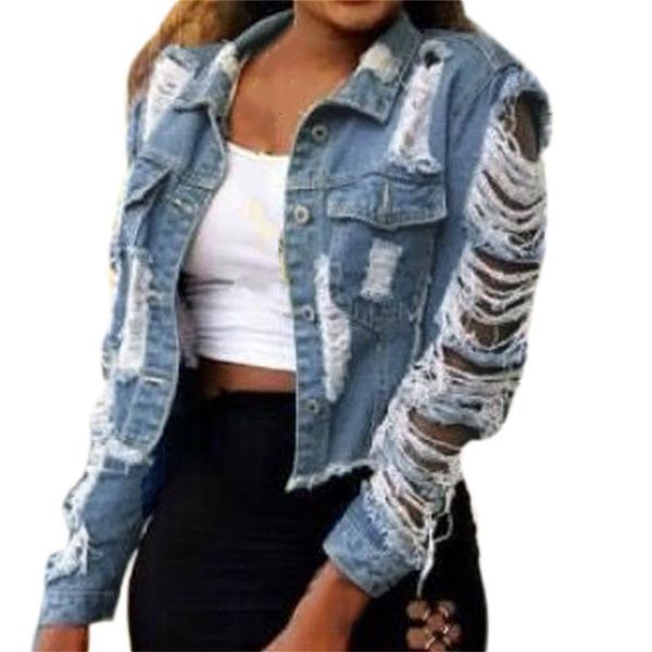 women's jackets women's cropped jeans jacket denim fringed short coats for women autumn holes vintage casual woman 2021 streetwear, Black;brown
women's jackets women's cropped jeans jacket denim fringed short coats for women autumn holes vintage casual woman 2021 streetwear, Black;brown