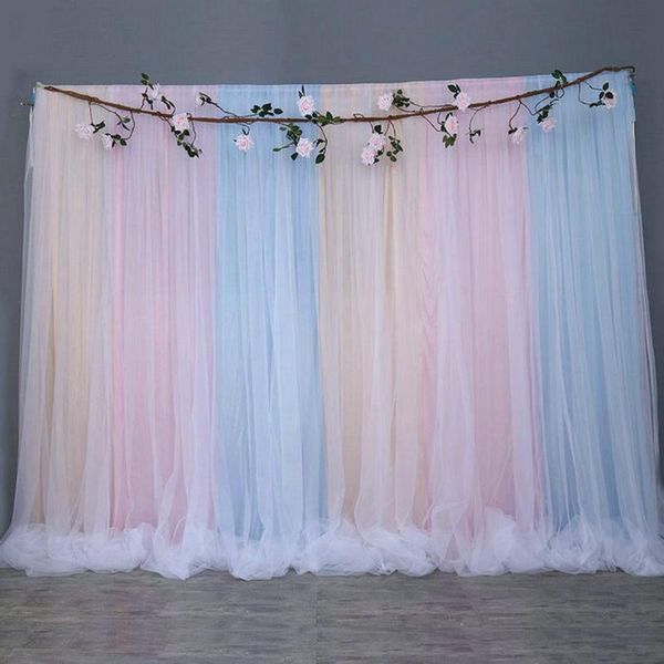 party decoration colorful tulle chiffon backdrop for bridal shower wedding ceremony backdrops curtains po booth background
party decoration colorful tulle chiffon backdrop for bridal shower wedding ceremony backdrops curtains po booth background