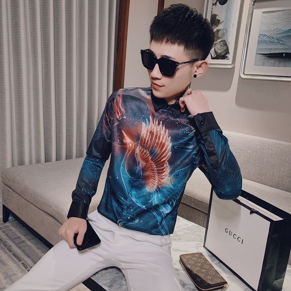 new coreano primavera nova 2021 moda manga longa impresso digital camisas para roupas masculinas simples fino ajuste casual blusa homme 3xl-, Black;brown
new coreano primavera nova 2021 moda manga longa impresso digital camisas para roupas masculinas simples fino ajuste casual blusa homme 3xl-, Black;brown