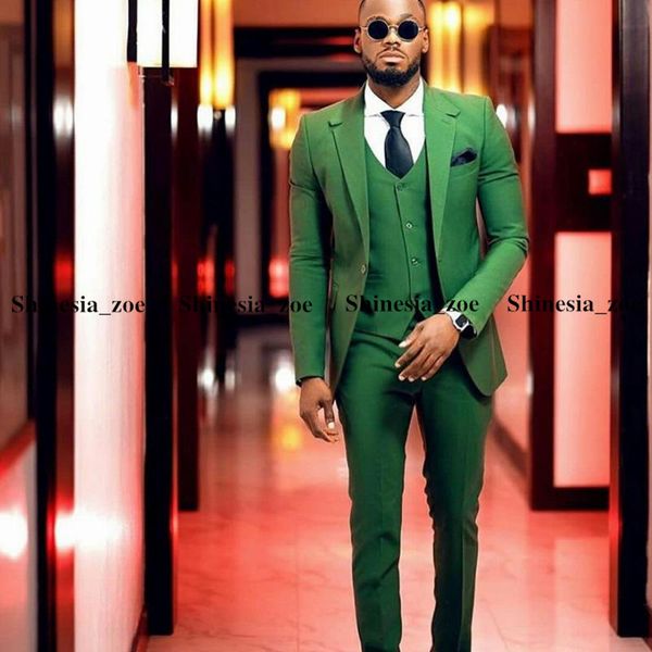 green mens wedding tuxedos slim 3 pieces groomsmen groom pants suits plus size prom party blazer jacket (jacket+vest+pants), Black;gray
green mens wedding tuxedos slim 3 pieces groomsmen groom pants suits plus size prom party blazer jacket (jacket+vest+pants), Black;gray