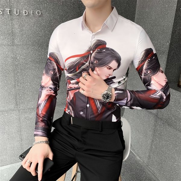 New 2021 Autumn Men's Luxury Printing Shirts for All Men with Sleeves Long Shirt Casual Suit Tuxedo IANP, Black;brown
New 2021 Autumn Men's Luxury Printing Shirts for All Men with Sleeves Long Shirt Casual Suit Tuxedo IANP, Black;brown