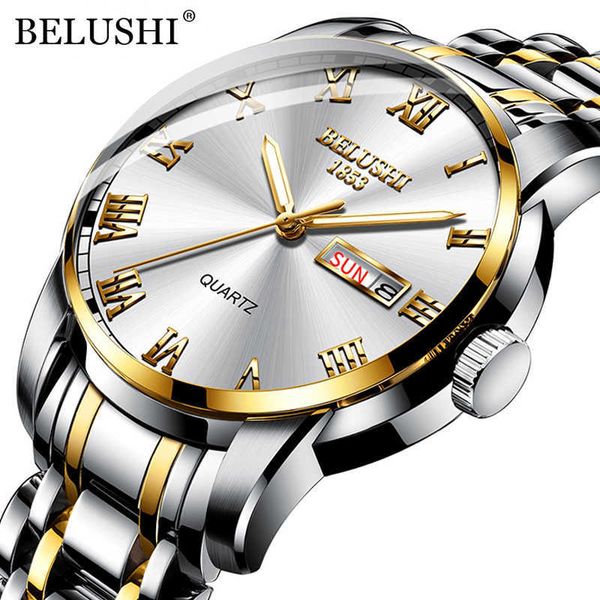 belushi men's fashion business quartz wrist watches stainless steel waterproof analog watch men calendar clock 210728, Slivery;brown
belushi men's fashion business quartz wrist watches stainless steel waterproof analog watch men calendar clock 210728, Slivery;brown