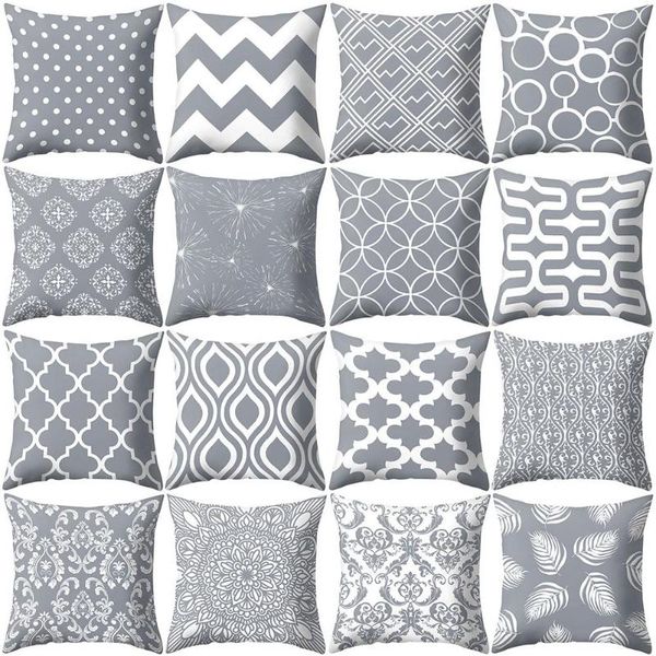pillow case gray striped geometric cushion cover polyester pillowcase sofa home bedroom decor
pillow case gray striped geometric cushion cover polyester pillowcase sofa home bedroom decor