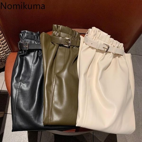nomikuma causal split pu leather skirt korean strecth high waist belt women skirts 2021 new elegant a-line faldas mujer 6e383, Black
nomikuma causal split pu leather skirt korean strecth high waist belt women skirts 2021 new elegant a-line faldas mujer 6e383, Black