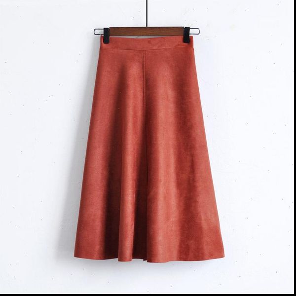 retro high waist suede winter skirt women 2020 velvet autumn a line midi skirts jupe femme pleated long skirts womens, Black
retro high waist suede winter skirt women 2020 velvet autumn a line midi skirts jupe femme pleated long skirts womens, Black