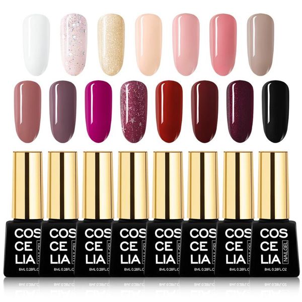 coscelia gel nail polish kit all for manicure soak off uv gel semi permanant nude gray glitter nail polish kit for nails, Red;pink
coscelia gel nail polish kit all for manicure soak off uv gel semi permanant nude gray glitter nail polish kit for nails, Red;pink