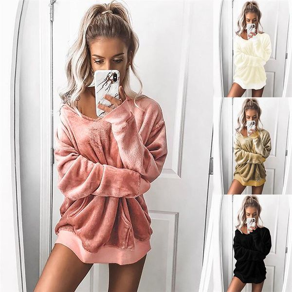 autumn winter sweatshirt female coat causal soft hooded pocket fur plush warm outwear plus size faux fur fluffy women hoodies, Black
autumn winter sweatshirt female coat causal soft hooded pocket fur plush warm outwear plus size faux fur fluffy women hoodies, Black