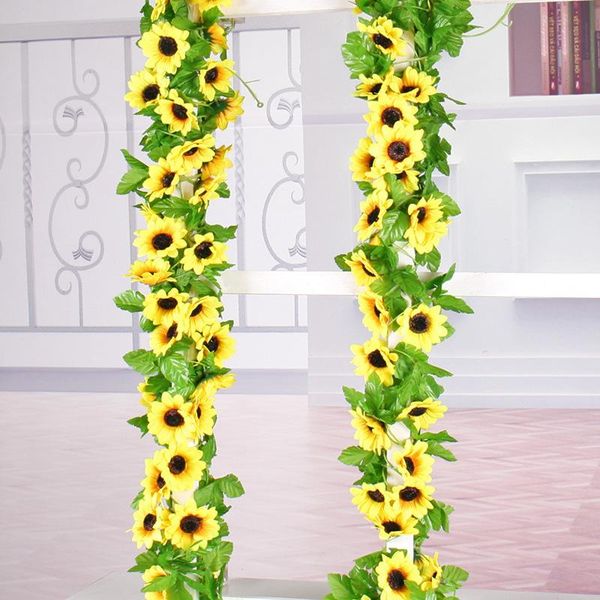 decorative flowers & wreaths 240cm artificial sunflower hanging vine leaves 2 pcs home decoration backdrop faux plant foliage for christmas
decorative flowers & wreaths 240cm artificial sunflower hanging vine leaves 2 pcs home decoration backdrop faux plant foliage for christmas