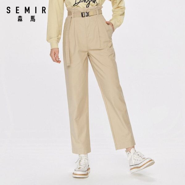 women's pants & capris semir women cotton linen trousers autumn casual female solid elastic waist straight loose sports running, Black;white
women's pants & capris semir women cotton linen trousers autumn casual female solid elastic waist straight loose sports running, Black;white