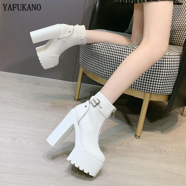 boots 15cm super high heels fashion zipper platform round toe women ankle square heel ladies party wedding shoes, Black
boots 15cm super high heels fashion zipper platform round toe women ankle square heel ladies party wedding shoes, Black